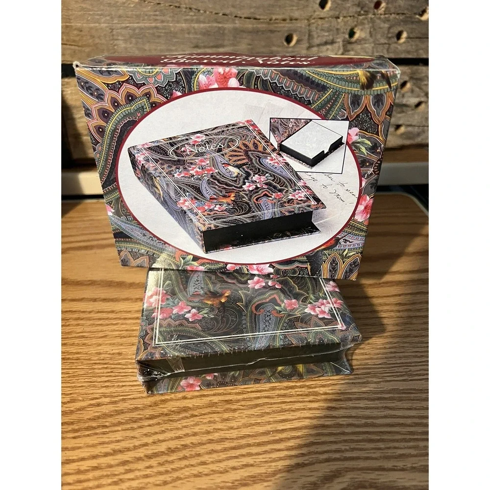 Hummingbird Garden Stationary With A Memory Keepsake Box Brand New Sealed Gift